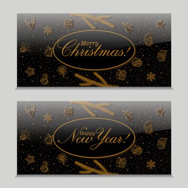 Mutlu Noeller ve mutlu yıllar kartı.