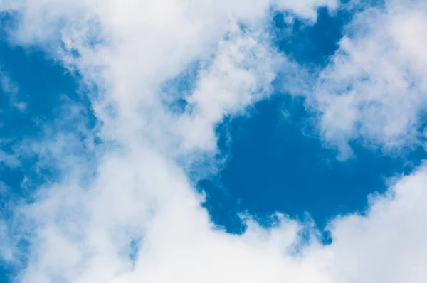 Blue Sky Background White Air Clouds — Stock Photo, Image