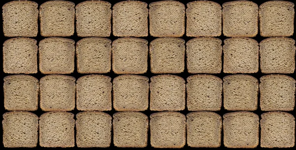 Hintergrund Aus Scheiben Roggenbrot — Stockfoto