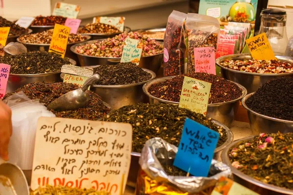 Spices Teas Market Jerusalem Israel — Stock Photo, Image
