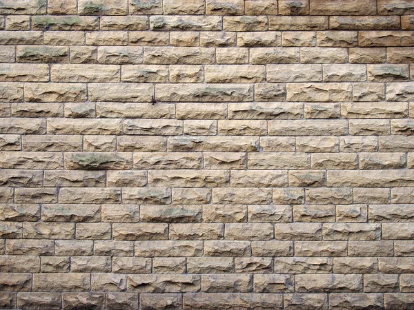 Full Frame Image Old Yellow Sandstone Wall Made Regular Blocks — Stock Photo, Image