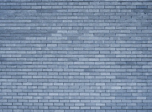 Full Frame Blue Toned Textured Brick Wall Background — Stock Photo, Image