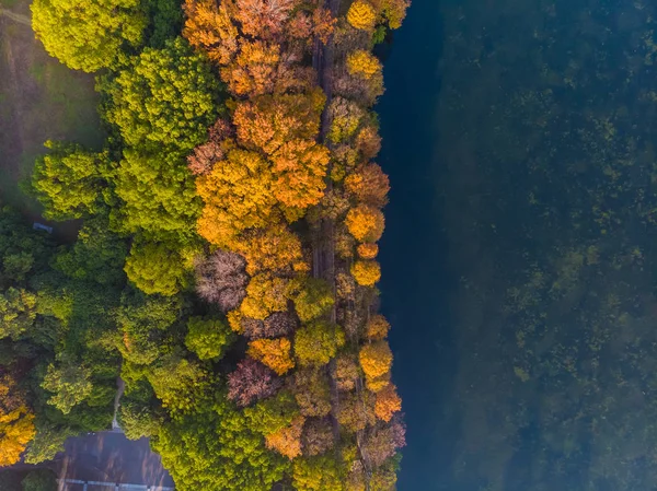 Пейзаж Воздушной Фотографии Живописной Местности Тинтао Восточном Озере Ухань Хубэй — стоковое фото
