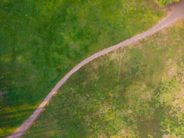 Аэрофотосъемка Парка Цзефан Ухань Хубэй Конце Осени — стоковое фото