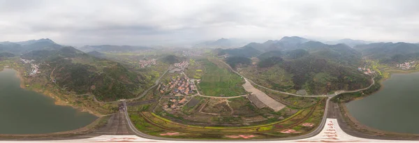 湖北代肇山森林公园春季航拍风景 — 图库照片