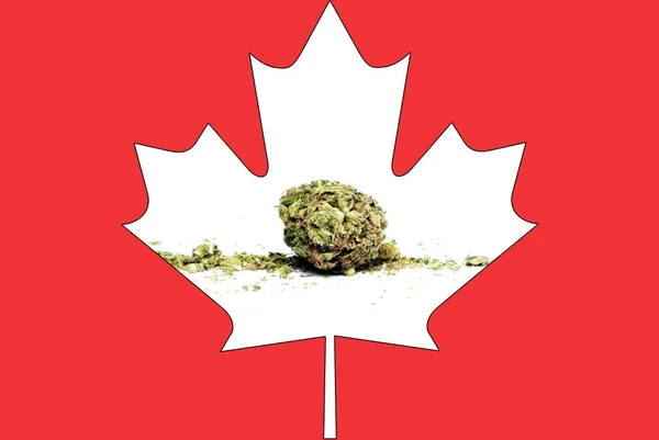 Marijuana e cannabis in Canada; commercio canadese di droga — Foto Stock