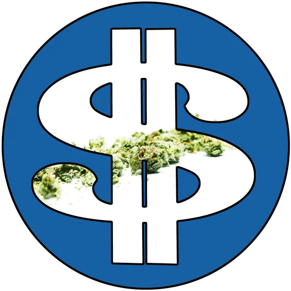 Marijuana Pot Weed e Cannabis Money — Foto Stock