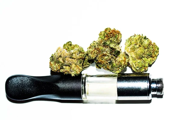 Aceite Cannabis Marihuana Para Vapear Thc Vape — Foto de Stock