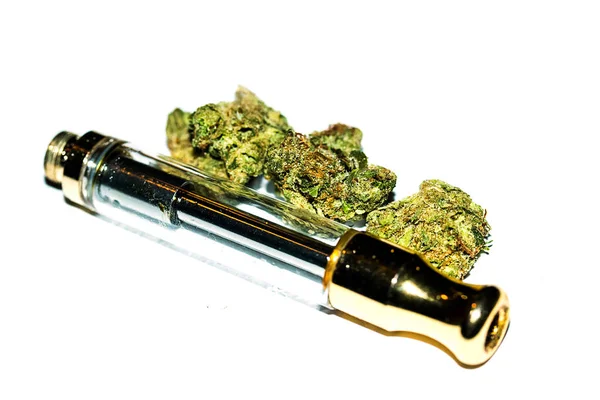 Óleo Cannabis Maconha Para Vaping Thc Vape — Fotografia de Stock