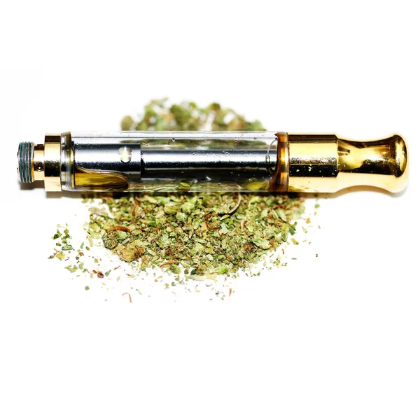 Vape Pen Vaping Marijuana Oil Cannabis Vaporizer — Stock Photo, Image