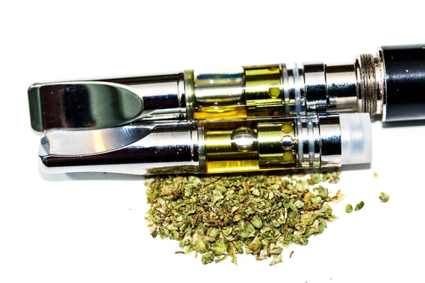 Vape Pen Vaping Marijuana Oil Cannabis Vaporizer — Stok Foto