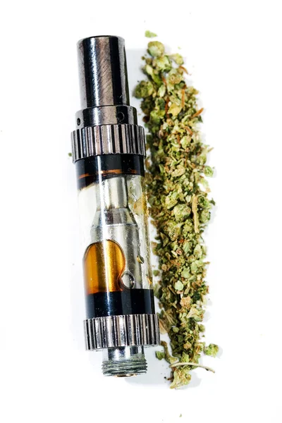 Vape Pen Vaping Marijuana Oil Cannabis Vaporizer — Stock Photo, Image