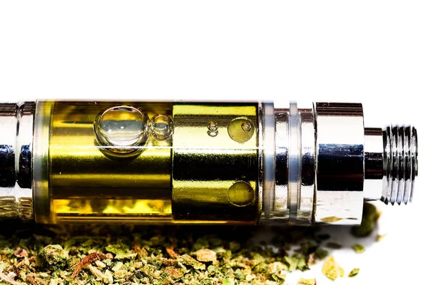 Vape Pen Vaping Marijuana Oil Cannabis Vaporizer — Stock Photo, Image