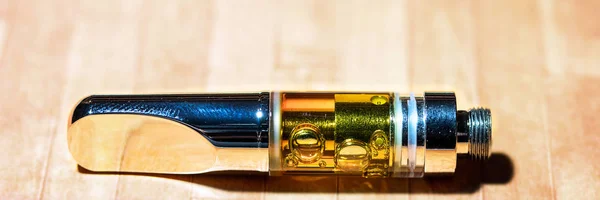 Marihuána Kannabisz Olaj Vape Pen Vaping — Stock Fotó