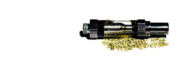 Maconha Cannabis Oil Vape Pen Vaping — Fotografia de Stock