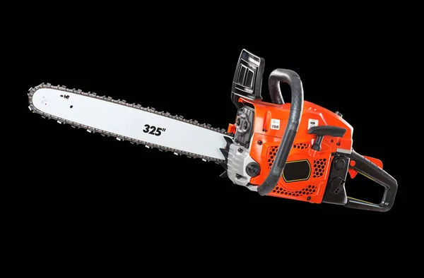 Petrol Chainsaw Red Isolated — Stock Photo, Image