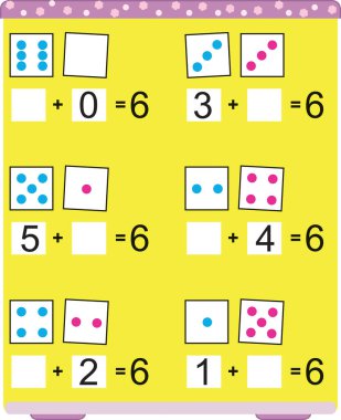 Anaokulu ve anaokulu çocukları için egzersiz, resimli egzersiz - rakamlar