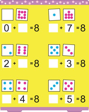 Anaokulu ve anaokulu çocukları için egzersiz, resimli egzersiz - rakamlar