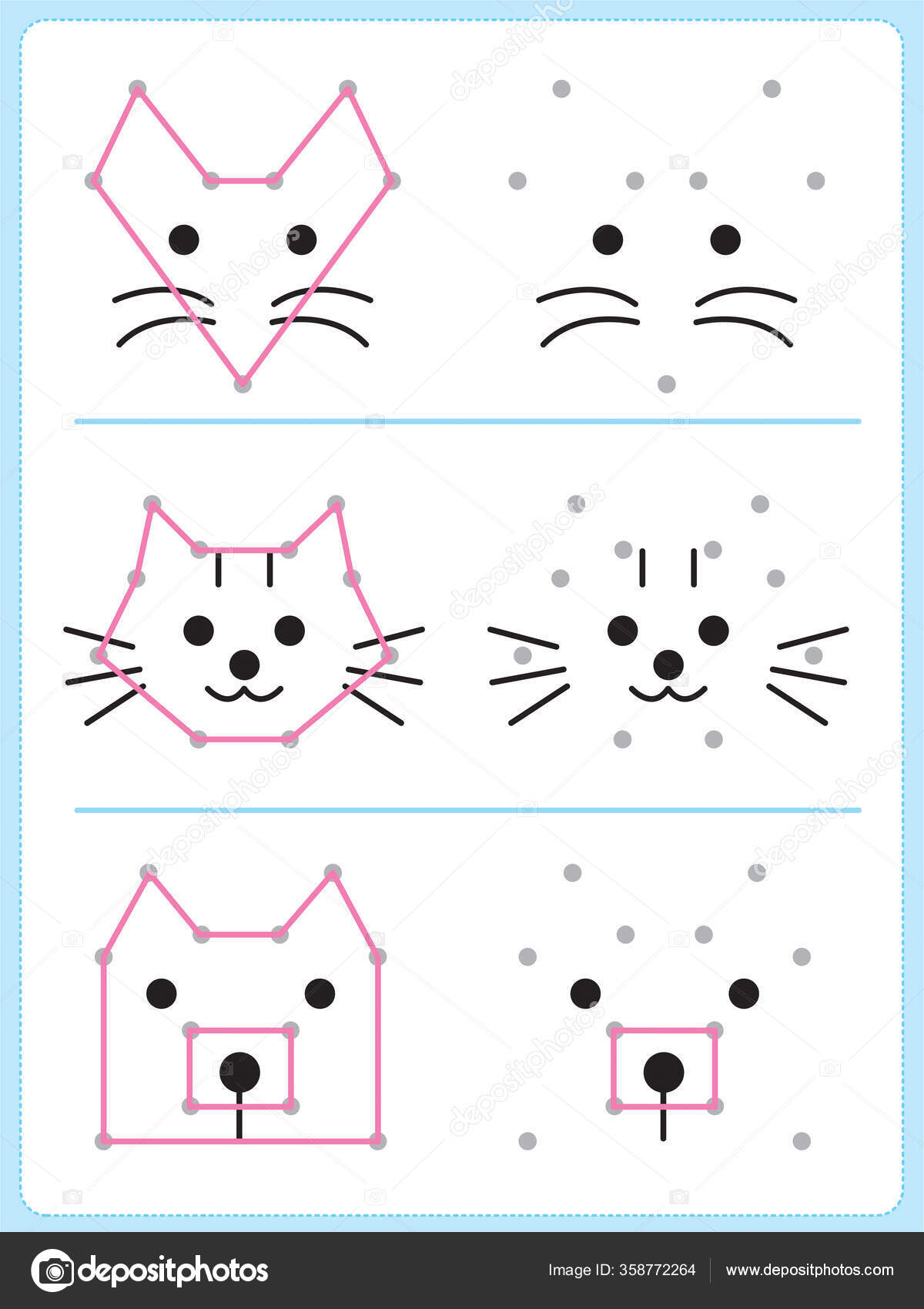 Exercise Preschool Kindergarten Kids Illustrated Exercise Model Drawing