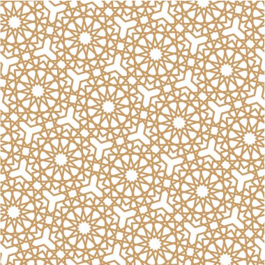 Soyut şablon Arap tarzı. Kusursuz vektör arkaplanı