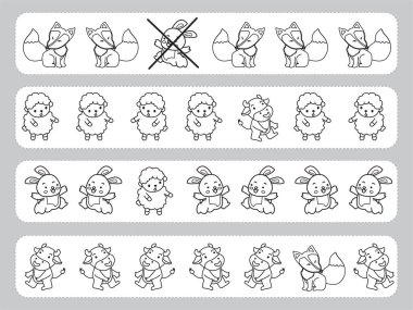 Anaokulu ve anaokulu çocukları için egzersiz, mektup alıştırması.