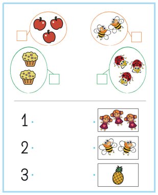 Anaokulu ve anaokulu çocukları için egzersiz, Numaralar