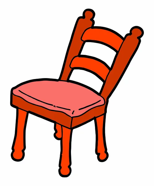 Ξύλινη Καρέκλα Διάνυσμα — Διανυσματικό Αρχείο