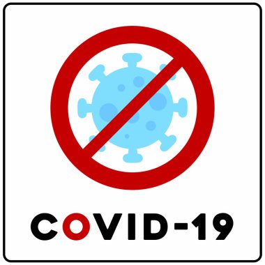 Corona virüsünü durdur. Coronavirus tehlikesi ve halk sağlığı risk hastalığı ve grip salgını. Tehlikeli hücrelerle salgın hastalık konsepti. Koronavirüsü imzalayın..
