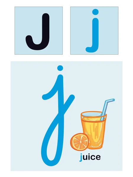 Lettres Alphabet Illustrées Image Vectorielle — Image vectorielle