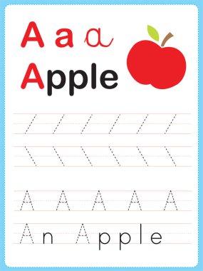 Bu köşegen çizgilerin izini sürüp A harfinin izini sür.