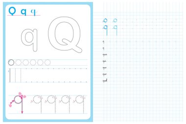 Alfabe harfleri yazmak, çocuklar için okul aktiviteleri, alfabe harflerinin nasıl yazılacağı.
