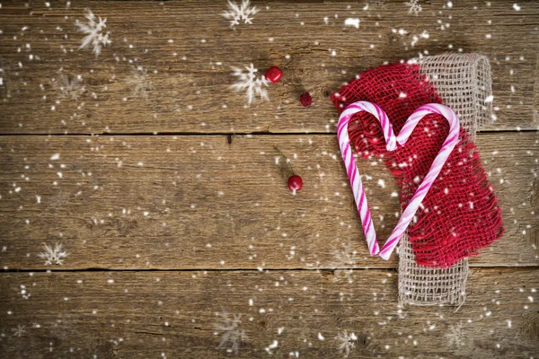 Fondo de Navidad con corazón dulce —  Fotos de Stock