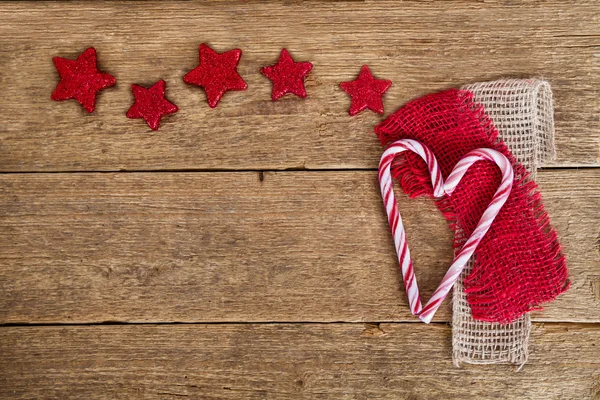 Fondo de madera con corazón —  Fotos de Stock