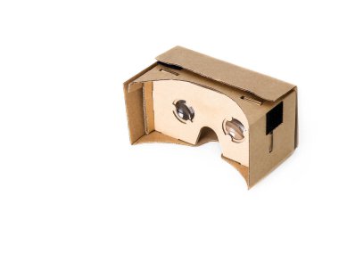 Sanal gerçeklik karton bardak, izole