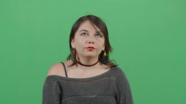 Bir kadının Yukarı ve Aşağı Göz Hareketi