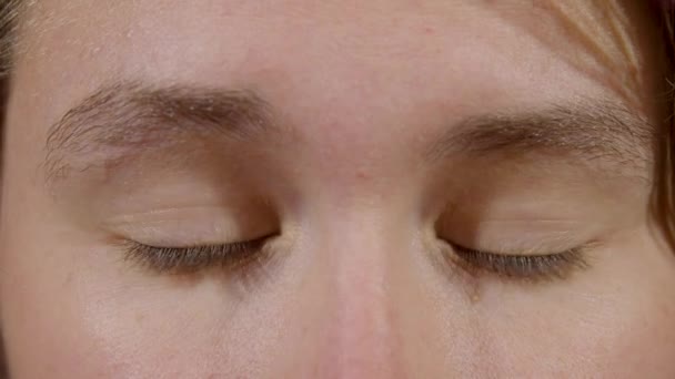 Λεπτομέρειες αφύπνισης ματιών — Αρχείο Βίντεο