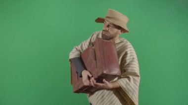 Çaresiz Yetişkin Adam Köylü Taksi Çağırıyor