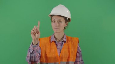 Kadın Mühendis No Parmak ile