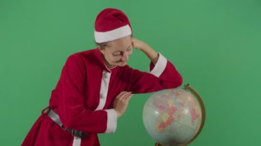 Kadın Noel Baba Dünya 'da Poz Veriyor