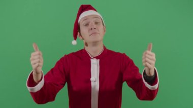 Yetişkin Noel Baba Başparmaklarıyla onayladı