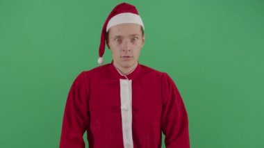 Yetişkin Noel Baba Şaşırmış görünüyor