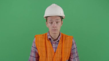 Yetişkin Adam Mühendis Deli Gibi Gözlerini Aç