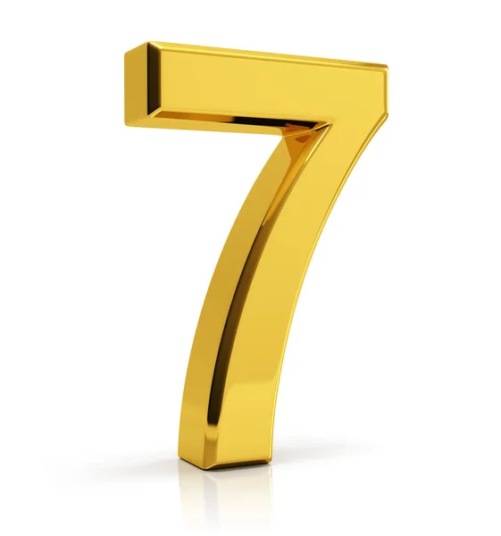 Numero d'oro 7 — Foto Stock