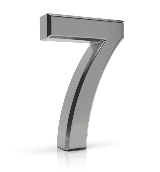 Argento numero 7 — Foto Stock