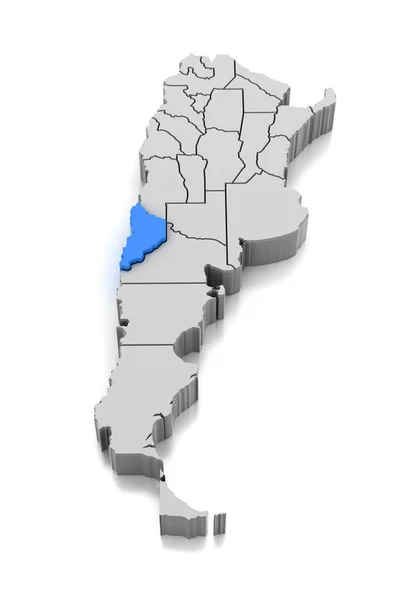 Mapa letiště Neuquen provincie v Argentině — Stock fotografie