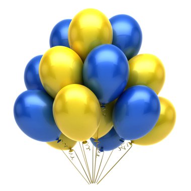 Mavi sarı balonları