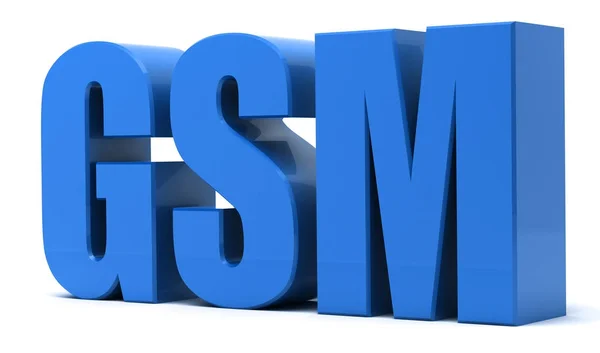 GSM 3d text — Stock Photo, Image