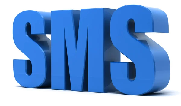 SMS 3d texto —  Fotos de Stock