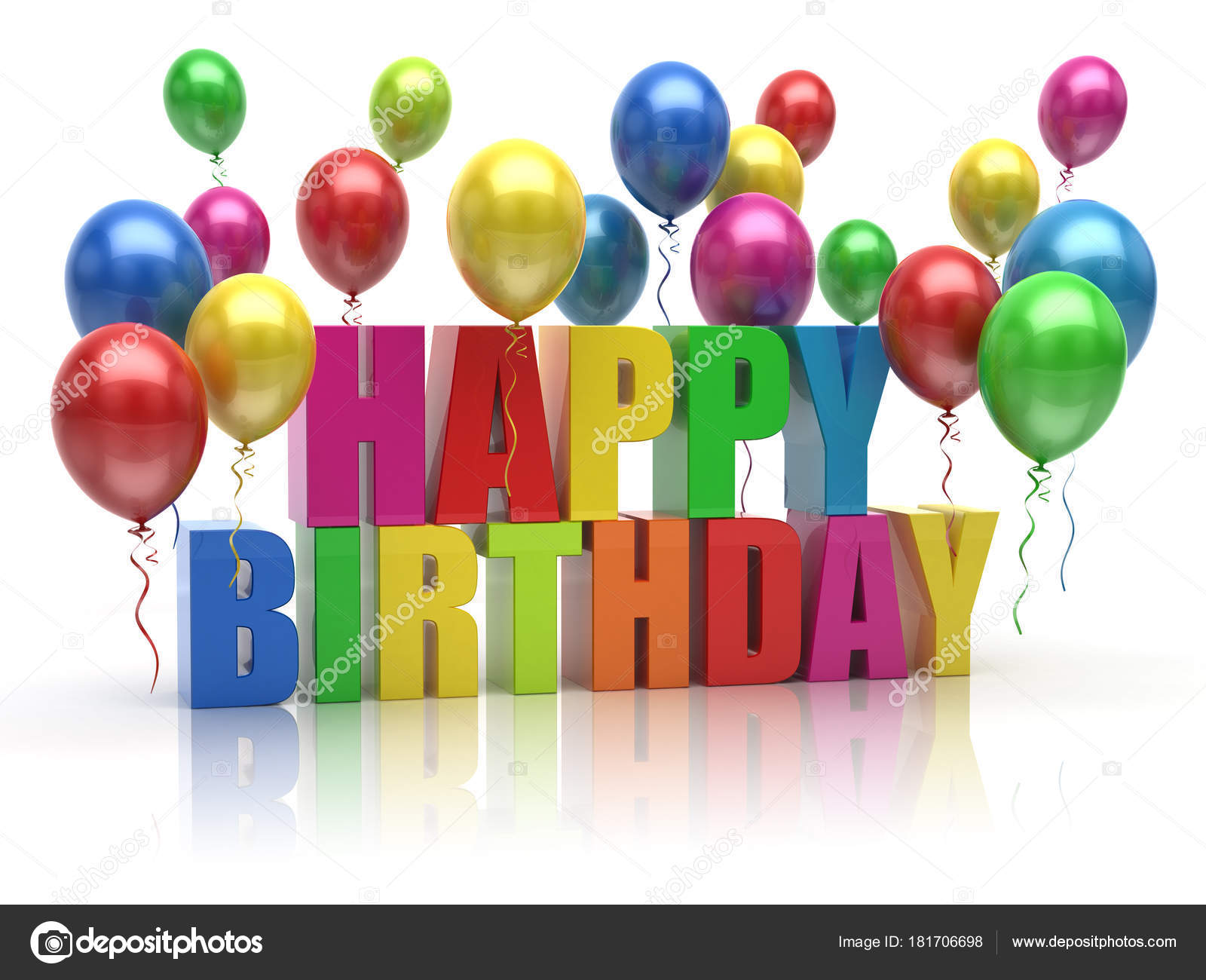 Happy Birthday balloons — Stock © md3d