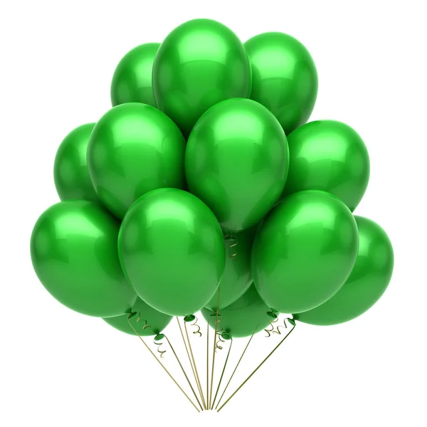 Green balloons — Stock Photo, Image